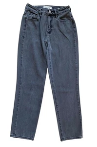 Pacsun Damen verwaschen schwarz grau "Mom Jeans" gerades Bein Größe 24 Freizeitkleidung - Bild 1 von 7