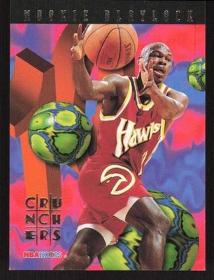 1995 HOOPS MOOKIE BLAYLOCK 25 MINT NUMBER CRUNCHERS BASKETBALL ATLANTA HAWKS - Image 1 of 2