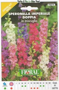FLORAL- BUSTA SEMENTI SPERONELLA IMPERIALE DOPPIA - CESPUGLI ALTI MAZZI - Imagen 1 de 1