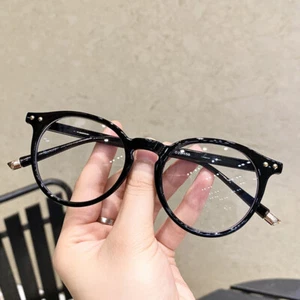 Gafas para miopía de marco redondo anti luz azul anteojos espejo plano - Imagen 1 de 9