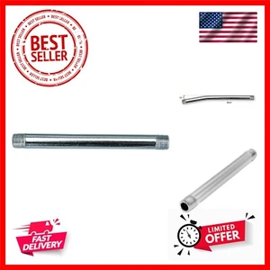 6" Straight Grease Gun Extension, Steel - Picture 1 of 6