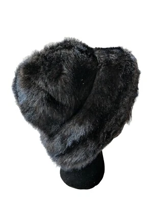 Vintage Sears Faux Fur Hat Women Bucket Style USA Old Money Mob Wife Mid Century — 第 1/4 张图片