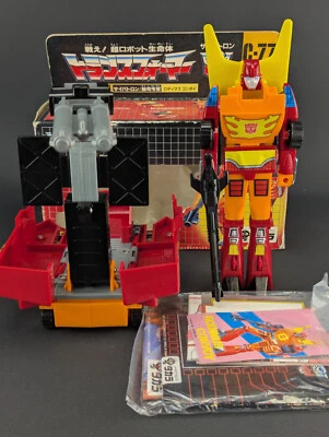 Transformers G1 Rodimus Prime Convoy COMPLETE Takara C-77 VINTAGE Box Paperwork - Image 1 of 4