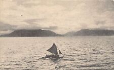 Vanuatu - New Hebrides - A native outrigger canoe under sail - Publ. Dunn