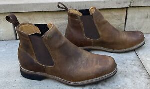 Colorado Ritter Brown Mens Shoes Casual Chelsea Boots Ankle Size 8 AUS Leather