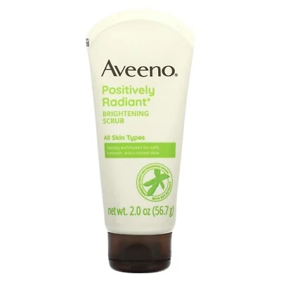 Aveeno Positively Radiant осветляющий отшелушивающий ежедневный скраб для лица 2,0 унц - Изображение 1 из 4