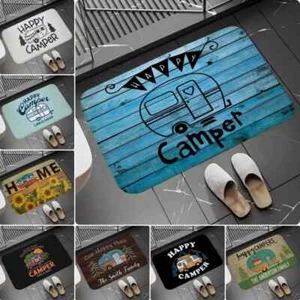 Happy Campers Toilet Bath Mat Super Absorbent Bathroom Floor Decor - Picture 1 of 39