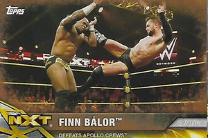 Tarjeta coleccionable Finn Balor 2017 WWE NXT bronce paralelo #19 Apollo Crews - Imagen 1 de 1