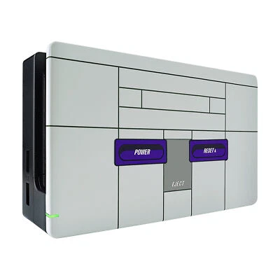 Custom Retro SNES Patterned Faceplate Housing Shell for Nintendo Switch Dock NS - Image 1 of 4