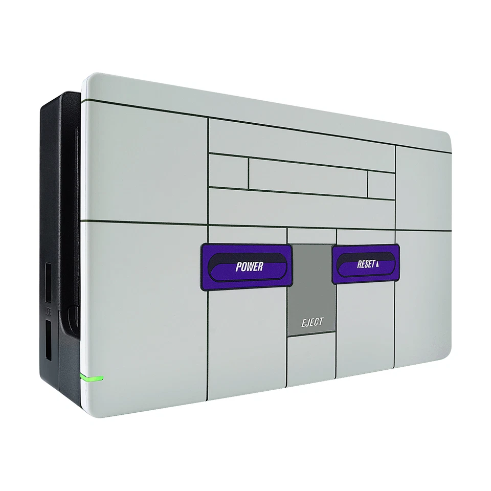 Custom Retro SNES Patterned Faceplate Housing Shell for Nintendo Switch Dock NS - Image 1 of 4