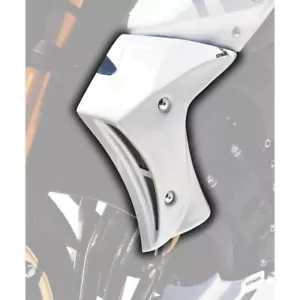 Ermax Radiator Cheeks Metallic White Bluish White Cocktail Yamaha FZ8 2010-2014 - Picture 1 of 2