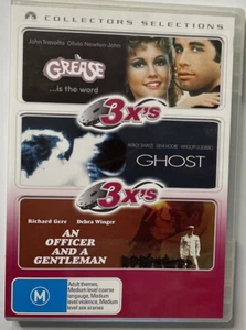 Grease - Ghost - An Officer And A Gentleman - Collectors Selections - 3 DVD - M - Picture 1 of 12