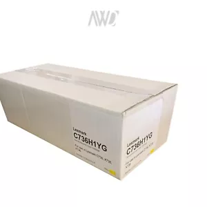 Compatible with Lexmark C736H1YG Yellow Toner Ctg (IBM 24B5806) - NEW SEALED - Picture 1 of 1