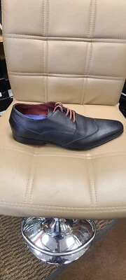 Regal by Mirage Hombre Zapato de Vestir Cuero Negro con Cordones Rojo Vino Foto 1 de 3