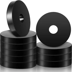Bujes planos espaciadores de goma 10 piezas 1 1/2 OD X 3/8 ID X 1/4 pulgadas de espesor - Imagen 1 de 12