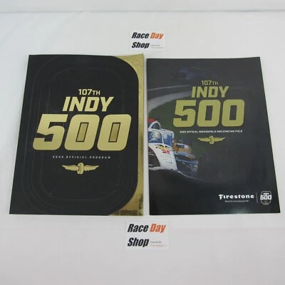 2023 Indy 500 GMR Grand Prix Souvenir Program With Starting Field Line-Up Insert - Image 1 of 4