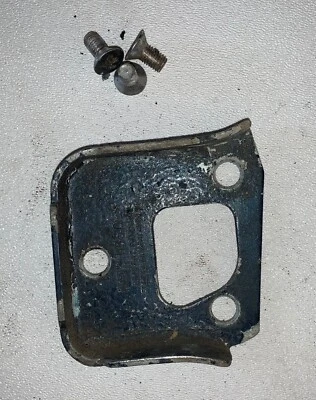 Left Front Door Catch / Striker Plate off 1965 Jaguar 3.8S. —B— - Image 1 of 2