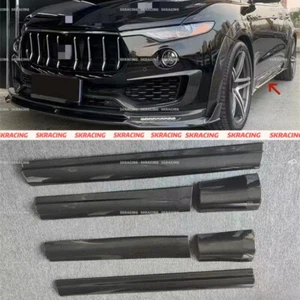 REAL CARBON FIBER SIDE SKIRT EXTENSIONS BODY KITS FIT FOR Maserati Levante 2017+ - Picture 1 of 12