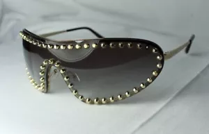 Prada Sunglasses Pr 73VS 508-0A7 New Gold Brown - Picture 1 of 5