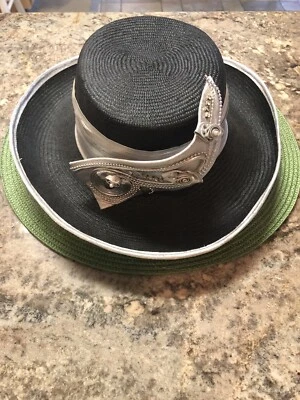 复古女式 Sonni 旧金山帽子黑色和银色  — 第 1/4 张图片