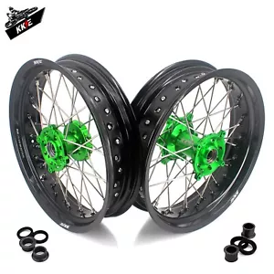 KKE 17" Super-moto Wheels For KAWASAKI KX250F 2006-2018 KX450F KX125 KX250 06-07 - Picture 1 of 12