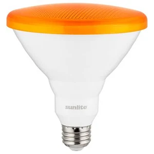 Sunlite LED PAR38 Orange 12W E26 35° Flood 120V Lamp Light Bulb Turtle-Friendly - Picture 1 of 2
