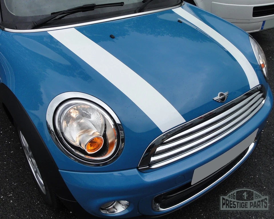 Mini Cooper S Mini Cooper Mini One R56 R55 Clubman Clubvan strisce cofano solide - Immagine 1 di 1