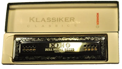 "M. Hohner"  The Echo Harp Mouth Organ Vtg German c.1991's  56/96&C/G  Harmonica - Image 1 of 4
