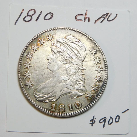 ABSOLUTELY STUNNING!!!!!!!!!!!! 1810 EARLY CH AU BUST HALF! EARLY BOLD STRIKE!⭐⭐ Cover