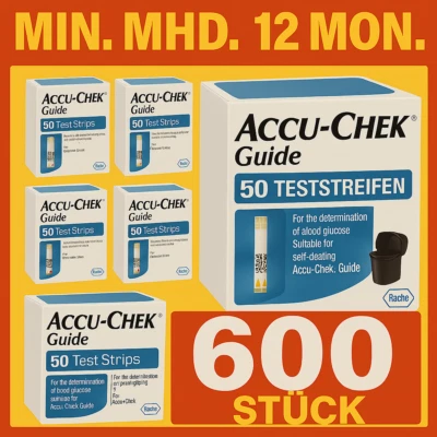 ACCU - CHEK GUIDE  (12x50) 600 Stück Originalware von Roche Diagnostics - Bild 1 von 4