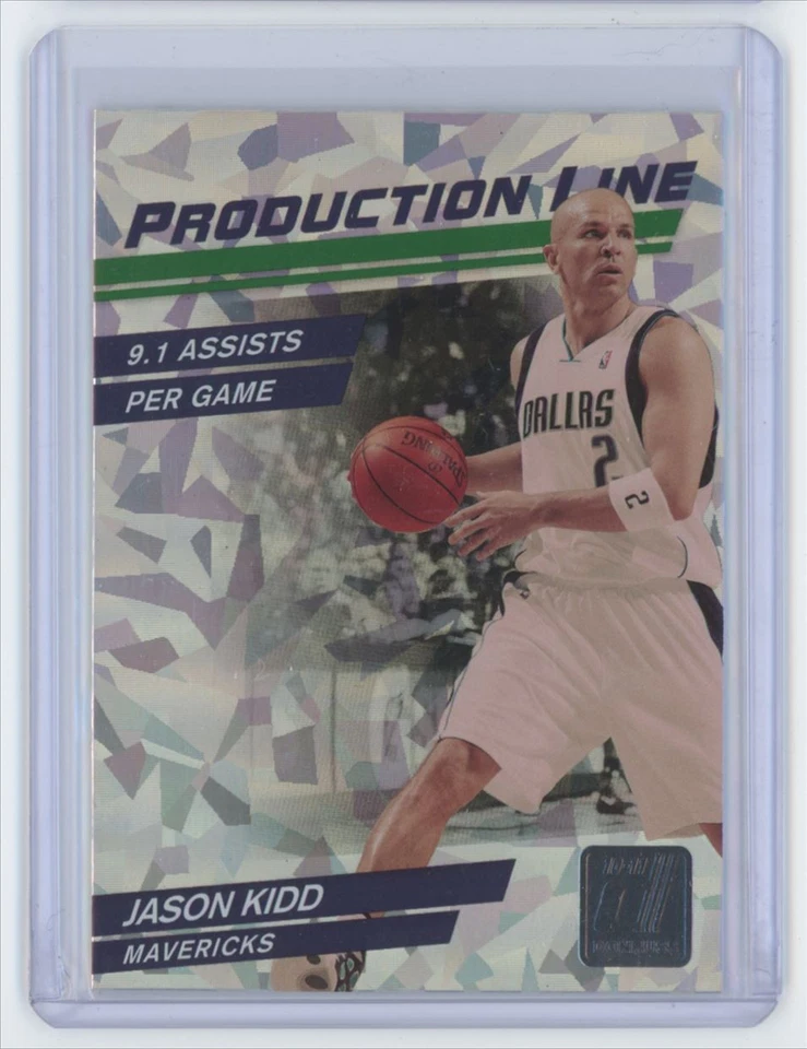 2010-11 Donruss Production Line Cracked Ice Jason Kidd . Dallas Mavericks #45 - Image 1 of 2