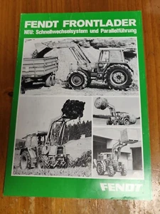 Fendt Frontlader Schnellwechselsystem Traktor tractor Brochure prospekt 33 - Bild 1 von 4