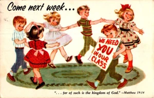 Sunday School Invasion postcard - Picture 1 of 2