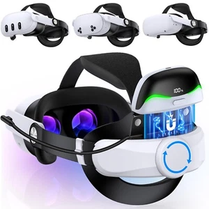 Para Meta Oculus Quest 3/3s/Quest 2 VR Auriculares Elite Correa para la cabeza con batería de 6700 mAh - Imagen 1 de 12