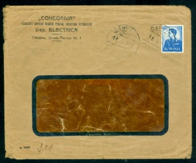 1942 King Michael,Aviation Fund,Romania,Mi.674,6+1 Lei,Imperforate/ERROR,cover - Image 1 of 2