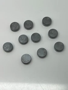 Lego 10 Minifigure Silhouette Head and Shoulders and '1916' Two Face Coin W#40 - Picture 1 of 1