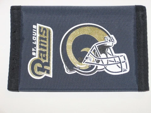 St. Louis Rams Trifold Nylon Wallet With Coin Pockets FREE SHIPPING!! Cover