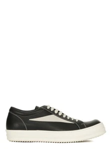 RICK OWENS CONCORDIANS $975 Vintage Black/Milk Full Grain New & Authentic - Picture 1 of 5
