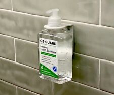 Pump Bottle Holder White Hand Liquid Soap Sanit Wall Bracket Dispenser RR