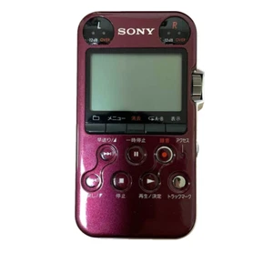 Sony PCM-M10 R Red Linear PCM Audio Recorder 4GB Portable Japan Used Tested - Picture 1 of 2