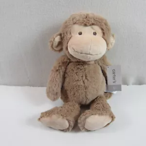 Carters Plush Monkey #66987 Tan Brown 13” Stuffed Animal Lovey 2015 Tags - Picture 1 of 5
