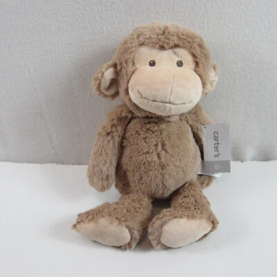 Carters Plush Monkey #66987 Tan Brown 13” Stuffed Animal Lovey 2015 Tags - Image 1 of 4