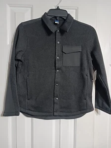 NWT Boy's Old Navy Sweater Fleece Hybrid Shacket Size L (10-12) Jacket K3 - Picture 1 of 6