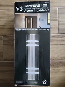 AMPERE OUTDOOR/INDOOR  V3 LIGHT STAILESS STEEL , NEW IN BOX - Picture 1 of 4