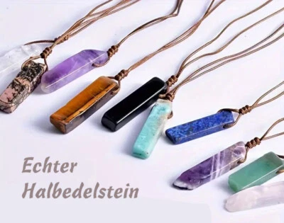 Naturstein Halbedelstein  Anhänger Kette Halsband - Bild 1 von 4