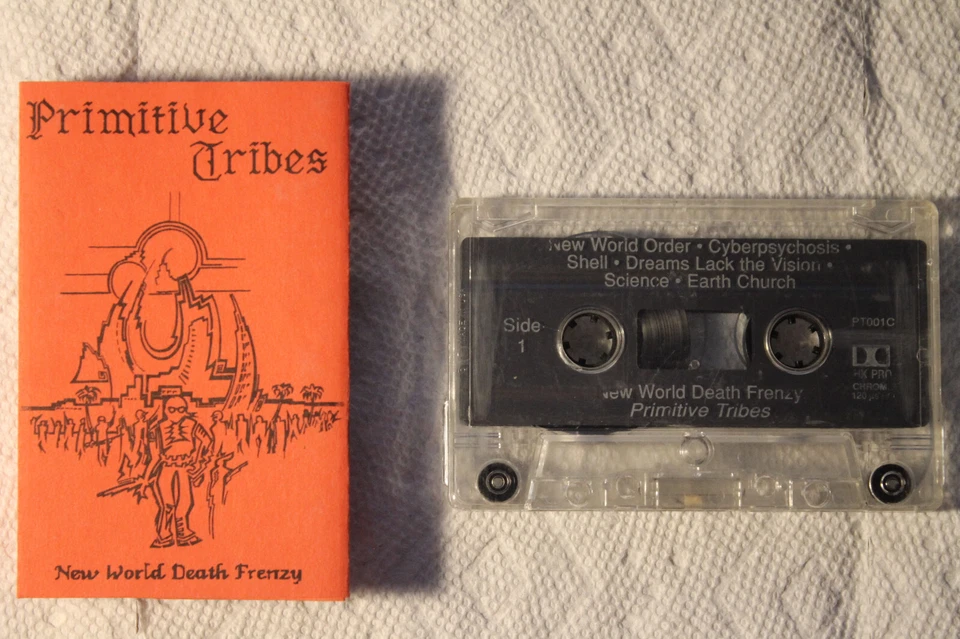 Primitive Tribes - New World Death Frenzy orig private cassette 1991 PUNK TESTED - Image 1 of 1