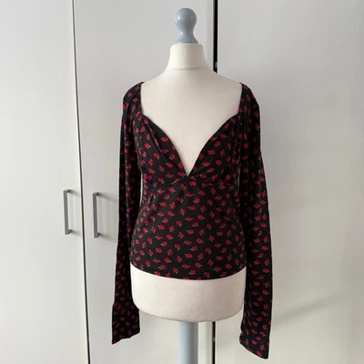 Top manga larga Silence + Noise Greta Rose talla XL  Foto 1 de 4