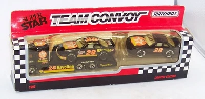 1:64 1993 MATCHBOX SUPER STAR NASCAR TEAM CONVOY #28 HAVOLINE DAVEY ALLISON MIB - Image 1 of 4