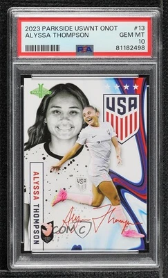 2023 Parkside USWNT One Nation Team NWSL Alyssa Thompson PSA 10 GEM MT Rookie RC - Image 1 of 2