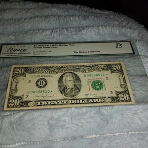 1988a $20 Federal Reserve Star Note Wash DC Rickey Collection Legacy 15 Fine - Picture 1 of 7